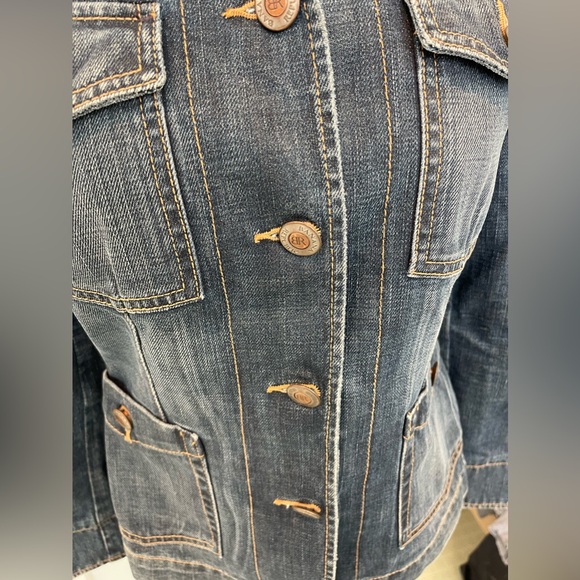 BANANA REPUBLIC Denim Blazer / Jacket Size Small - Picture 3 of 10